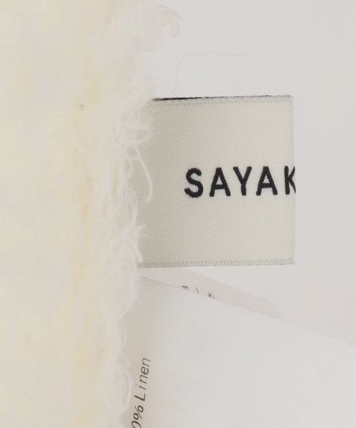 SAYAKADAVIS（サヤカディヴィス）の「SAYAKA DAVIS LINEN FUR TANK WKT110-LF：カットソー（シャツ/ブラウス・レディース・ホワイト・X-SMALL）」の11枚目の写真