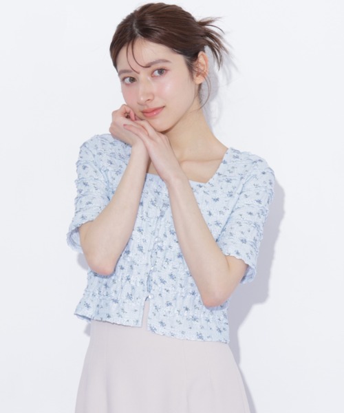 JILL by JILL STUART（ジルバイジルスチュアート）の「フリルカットソーアンサンブル（Tシャツ/カットソー・レディース・ブルー系その他/ホワイト系その他/ホワイト・FREE）」の3枚目の写真