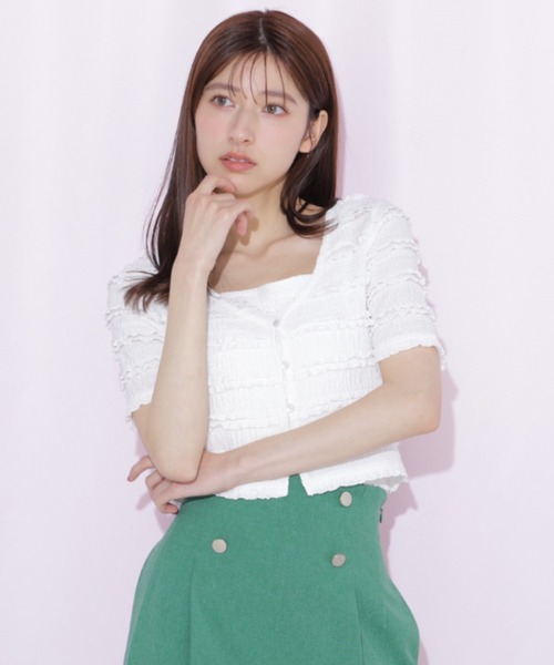 JILL by JILL STUART（ジルバイジルスチュアート）の「フリルカットソーアンサンブル（Tシャツ/カットソー・レディース・ブルー系その他/ホワイト系その他/ホワイト・FREE）」の13枚目の写真