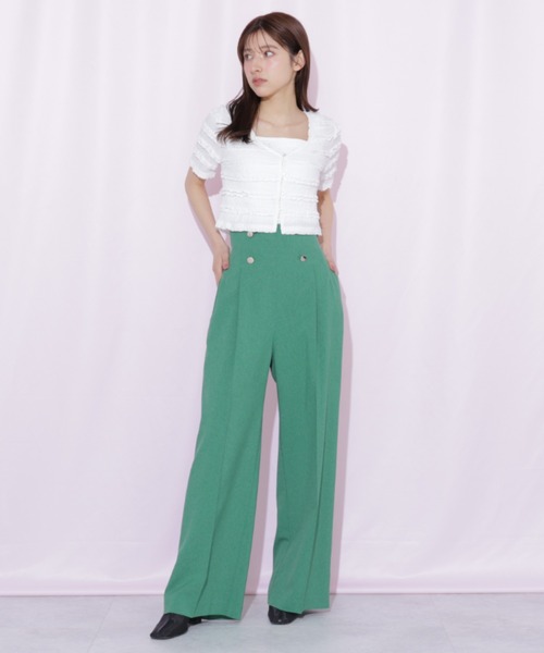 JILL by JILL STUART（ジルバイジルスチュアート）の「フリルカットソーアンサンブル（Tシャツ/カットソー・レディース・ブルー系その他/ホワイト系その他/ホワイト・FREE）」の19枚目の写真