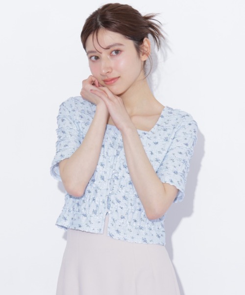 JILL by JILL STUART（ジルバイジルスチュアート）の「フリルカットソーアンサンブル（Tシャツ/カットソー・レディース・ブルー系その他/ホワイト系その他/ホワイト・FREE）」の5枚目の写真