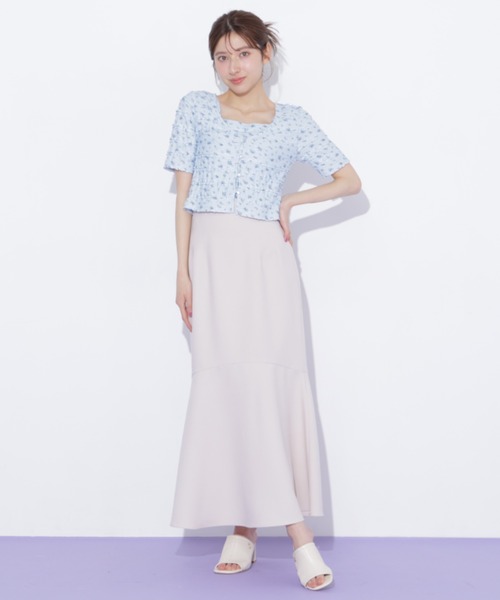 JILL by JILL STUART（ジルバイジルスチュアート）の「フリルカットソーアンサンブル（Tシャツ/カットソー・レディース・ブルー系その他/ホワイト系その他/ホワイト・FREE）」の7枚目の写真