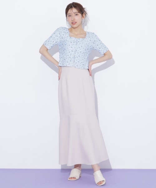 JILL by JILL STUART（ジルバイジルスチュアート）の「フリルカットソーアンサンブル（Tシャツ/カットソー・レディース・ブルー系その他/ホワイト系その他/ホワイト・FREE）」の8枚目の写真