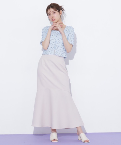 JILL by JILL STUART（ジルバイジルスチュアート）の「フリルカットソーアンサンブル（Tシャツ/カットソー・レディース・ブルー系その他/ホワイト系その他/ホワイト・FREE）」の9枚目の写真