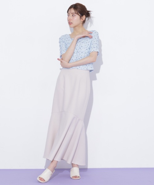 JILL by JILL STUART（ジルバイジルスチュアート）の「フリルカットソーアンサンブル（Tシャツ/カットソー・レディース・ブルー系その他/ホワイト系その他/ホワイト・FREE）」の10枚目の写真