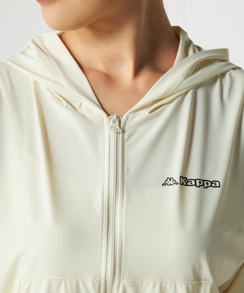 Kappa(カッパ)の「超冷感ショート丈パーカー(パーカー・レディース・ネイビー/ライトグレー/オフホワイト・MEDIUM/X-LARGE/LARGE)」の10枚目の写真