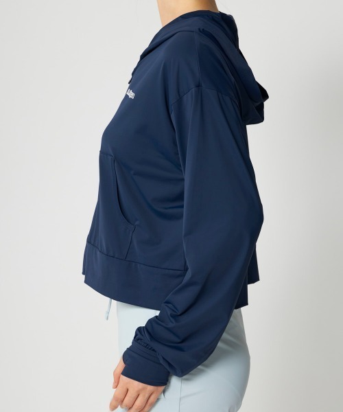 Kappa(カッパ)の「超冷感ショート丈パーカー(パーカー・レディース・ネイビー/ライトグレー/オフホワイト・MEDIUM/X-LARGE/LARGE)」の22枚目の写真