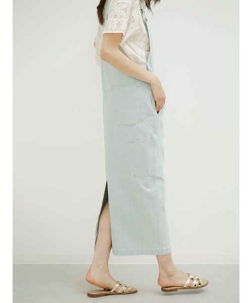 FIKA.(フィーカ)の「Front pocket denim jumper skirt(ジャンパースカート・レディース・ネイビー/ブルー系その他・FREE)」の12枚目の写真