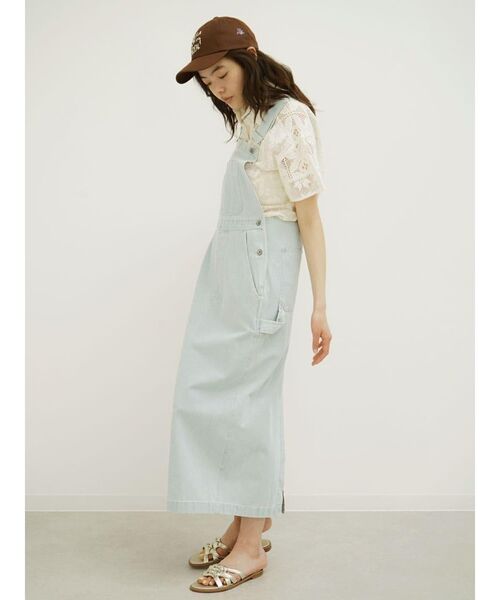 FIKA.(フィーカ)の「Front pocket denim jumper skirt(ジャンパースカート・レディース・ネイビー/ブルー系その他・FREE)」の15枚目の写真