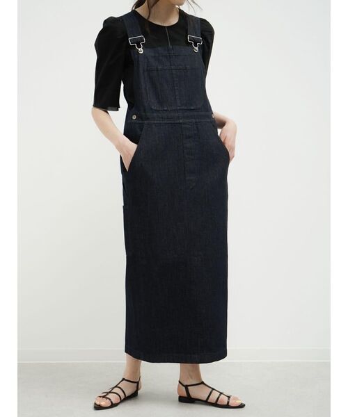 FIKA.(フィーカ)の「Front pocket denim jumper skirt(ジャンパースカート・レディース・ネイビー/ブルー系その他・FREE)」の17枚目の写真