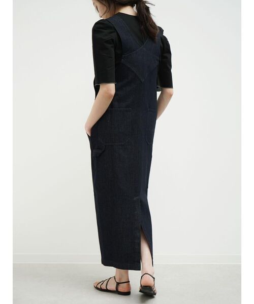 FIKA.(フィーカ)の「Front pocket denim jumper skirt(ジャンパースカート・レディース・ネイビー/ブルー系その他・FREE)」の19枚目の写真