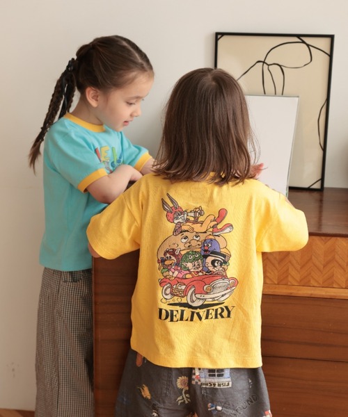 Ocean&Ground(オーシャン&グラウンド)の「BIG DELIVERYT T【Online Exclusive】(Tシャツ/カットソー・キッズ・レッド/ブラック/ミント/オレンジ/イエロー/グリーン/ホワイト・90/100/110/120/130/140/80)」の5枚目の写真