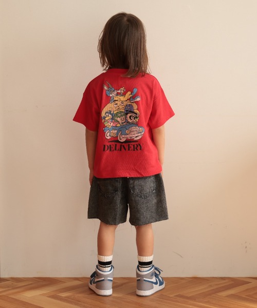 Ocean&Ground(オーシャン&グラウンド)の「BIG DELIVERYT T【Online Exclusive】(Tシャツ/カットソー・キッズ・レッド/ブラック/ミント/オレンジ/イエロー/グリーン/ホワイト・90/100/110/120/130/140/80)」の22枚目の写真