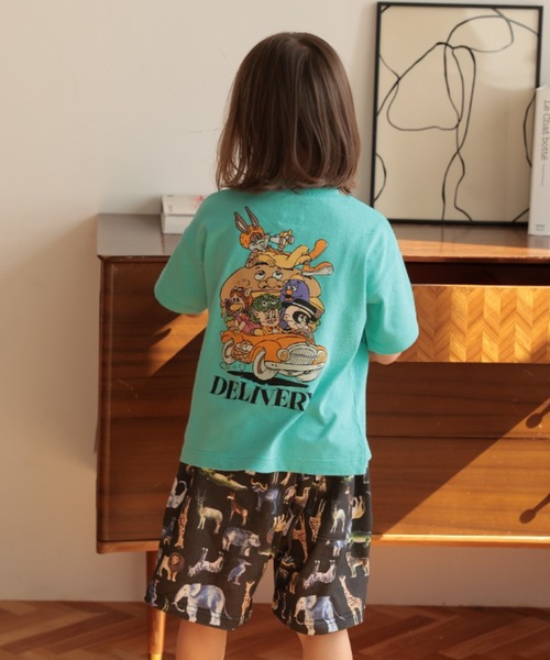 Ocean&Ground(オーシャン&グラウンド)の「BIG DELIVERYT T【Online Exclusive】(Tシャツ/カットソー・キッズ・レッド/ブラック/ミント/オレンジ/イエロー/グリーン/ホワイト・90/100/110/120/130/140/80)」の13枚目の写真