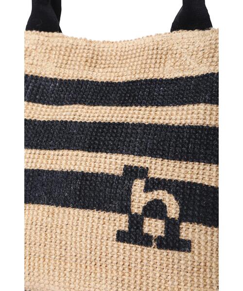 FABRICO（ファブリコ）の「【FABRICOコラボ】ジュートバッグボーダー（かごバッグ・レディース・ホワイト系その他・ﾌﾘ-）」の5枚目の写真