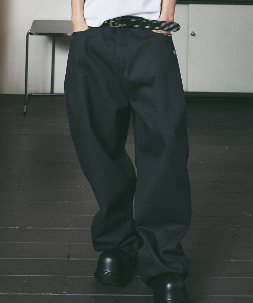NICK&NICOLE(ニックアンドニコール)の「BUTTERFLY WIDE COTTON PANTS_DARK PURPLE(その他パンツ・メンズ・その他・SMALL/MEDIUM/LARGE)」の1枚目の写真