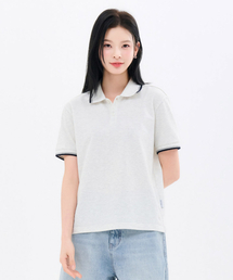 共用ティップ配色クールカラー半袖Tシャツ-FBZU5701D0E