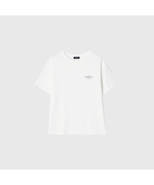 LOOKAST(ルックキャスト)の「エリンレタリングオーバーサイズTシャツ_ホワイト / ELINE LETTERING OVERSIZED T-SHIRT_WHITE(Tシャツ/カットソー・レディース・ホワイト・ONE)」の1枚目の写真
