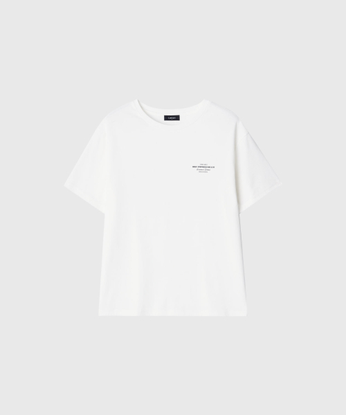LOOKAST(ルックキャスト)の「エリンレタリングオーバーサイズTシャツ_ホワイト / ELINE LETTERING OVERSIZED T-SHIRT_WHITE(Tシャツ/カットソー・レディース・ホワイト・ONE)」の4枚目の写真