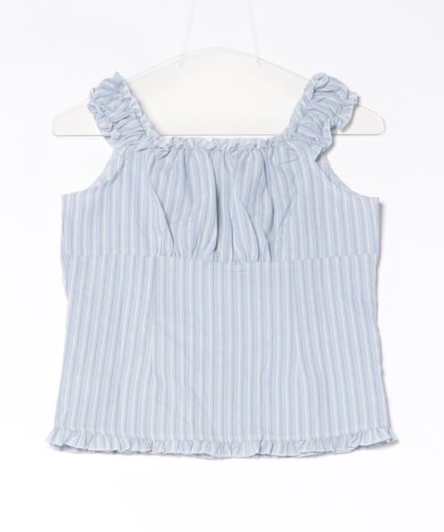 almo（アルモ）の「【TUNE】オフショルフロントカットソー（Tシャツ/カットソー・レディース・サックスブルー/ピンク・FREE）」の9枚目の写真
