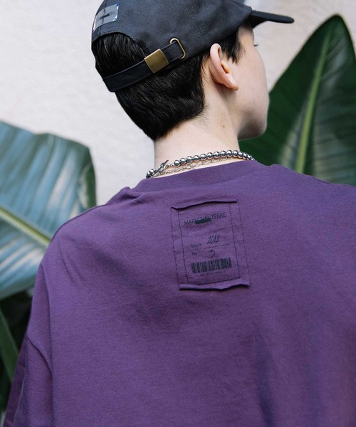 MARECHAL TERRE(マルシャルテル)の「MMタグTシャツ(Tシャツ/カットソー・レディース・ブラック/チャコールグレー/オフホワイト/パープル/ライトグレー・MEDIUM)」の5枚目の写真