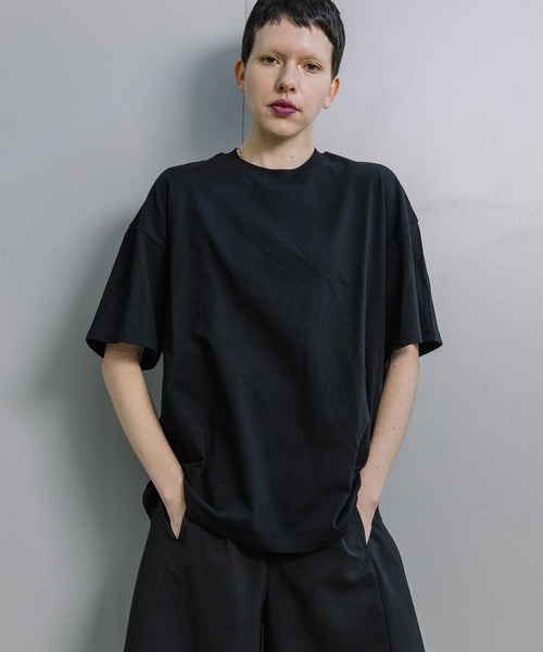 MARECHAL TERRE(マルシャルテル)の「MMタグTシャツ(Tシャツ/カットソー・レディース・ブラック/チャコールグレー/オフホワイト/パープル/ライトグレー・MEDIUM)」の8枚目の写真