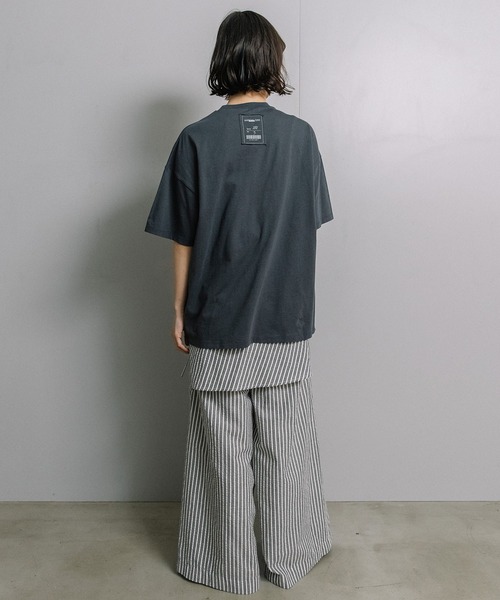 MARECHAL TERRE(マルシャルテル)の「MMタグTシャツ(Tシャツ/カットソー・レディース・ブラック/チャコールグレー/オフホワイト/パープル/ライトグレー・MEDIUM)」の12枚目の写真