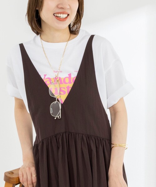 Rie Miller(リエミラー)の「Wander lustウォッシャブルワイドシルエットプリントTシャツ(Tシャツ/カットソー・レディース・グレー系その他/ベージュ系その他/ホワイト系その他3/ホワイト系その他2・FREE)」の22枚目の写真