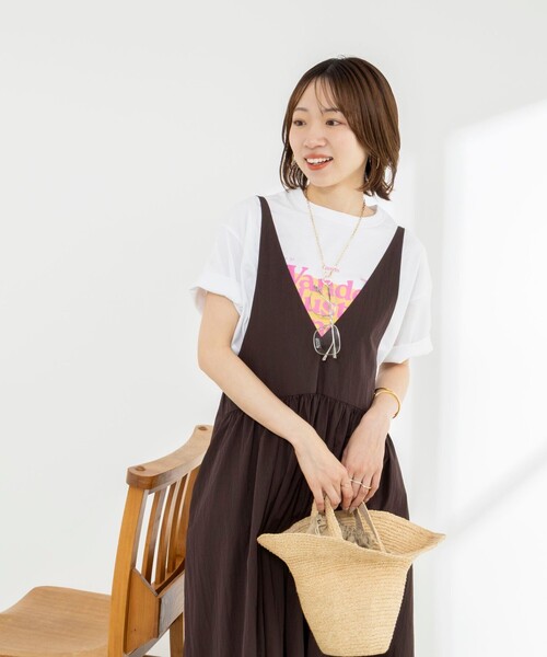 Rie Miller(リエミラー)の「Wander lustウォッシャブルワイドシルエットプリントTシャツ(Tシャツ/カットソー・レディース・グレー系その他/ベージュ系その他/ホワイト系その他3/ホワイト系その他2・FREE)」の14枚目の写真