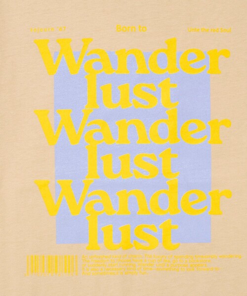 Rie Miller(リエミラー)の「Wander lustウォッシャブルワイドシルエットプリントTシャツ(Tシャツ/カットソー・レディース・グレー系その他/ベージュ系その他/ホワイト系その他3/ホワイト系その他2・FREE)」の5枚目の写真
