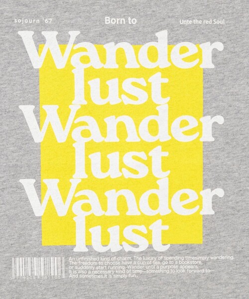 Rie Miller(リエミラー)の「Wander lustウォッシャブルワイドシルエットプリントTシャツ(Tシャツ/カットソー・レディース・グレー系その他/ベージュ系その他/ホワイト系その他3/ホワイト系その他2・FREE)」の6枚目の写真