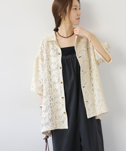JOURNAL STANDARD relume(ジャーナルスタンダード レリューム)の「【Lords of Lotus / ローズオブロータス】 LACE SHIRTS(シャツ/ブラウス・レディース・ホワイト×ホワイト/オレンジ・MEDIUM)」の22枚目の写真
