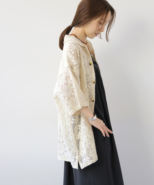 JOURNAL STANDARD relume(ジャーナルスタンダード レリューム)の「【Lords of Lotus / ローズオブロータス】 LACE SHIRTS(シャツ/ブラウス・レディース・ホワイト×ホワイト/オレンジ・MEDIUM)」の20枚目の写真