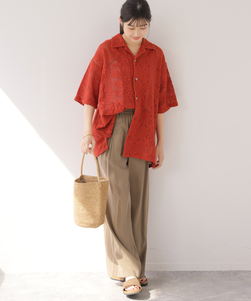 JOURNAL STANDARD relume(ジャーナルスタンダード レリューム)の「【Lords of Lotus / ローズオブロータス】 LACE SHIRTS(シャツ/ブラウス・レディース・ホワイト×ホワイト/オレンジ・MEDIUM)」の16枚目の写真