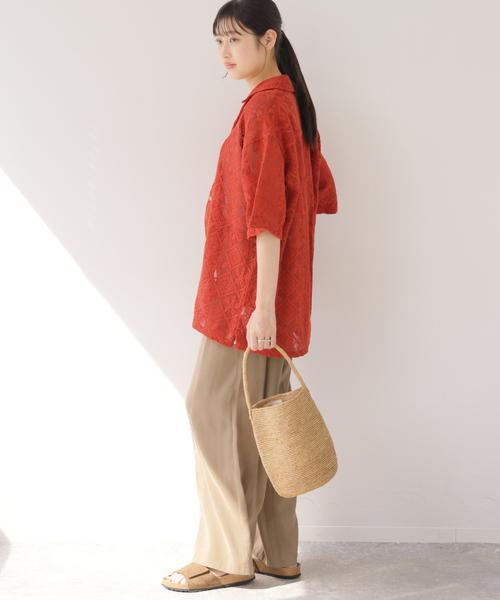 JOURNAL STANDARD relume(ジャーナルスタンダード レリューム)の「【Lords of Lotus / ローズオブロータス】 LACE SHIRTS(シャツ/ブラウス・レディース・ホワイト×ホワイト/オレンジ・MEDIUM)」の15枚目の写真