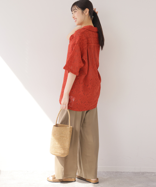 JOURNAL STANDARD relume(ジャーナルスタンダード レリューム)の「【Lords of Lotus / ローズオブロータス】 LACE SHIRTS(シャツ/ブラウス・レディース・ホワイト×ホワイト/オレンジ・MEDIUM)」の14枚目の写真