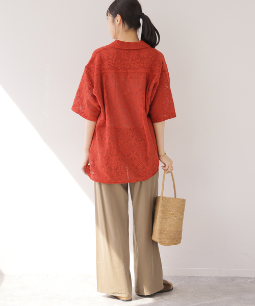 JOURNAL STANDARD relume(ジャーナルスタンダード レリューム)の「【Lords of Lotus / ローズオブロータス】 LACE SHIRTS(シャツ/ブラウス・レディース・ホワイト×ホワイト/オレンジ・MEDIUM)」の13枚目の写真
