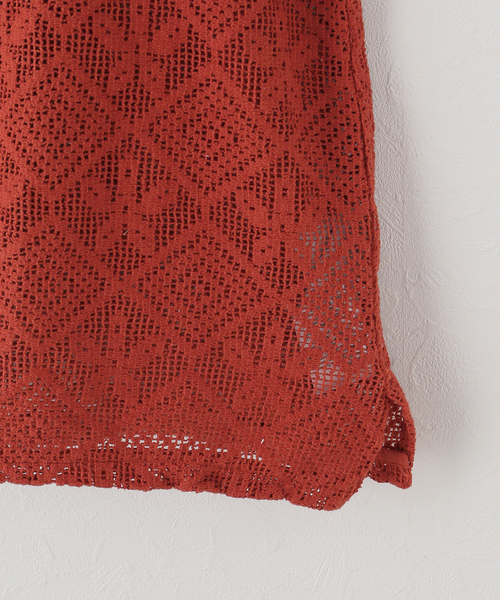 JOURNAL STANDARD relume(ジャーナルスタンダード レリューム)の「【Lords of Lotus / ローズオブロータス】 LACE SHIRTS(シャツ/ブラウス・レディース・ホワイト×ホワイト/オレンジ・MEDIUM)」の5枚目の写真