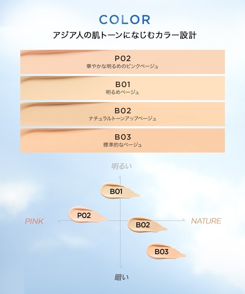 PERFECT DIARY(パーフェクト ダイアリー)の「ロングラスティング UV バーム クッションファンデーション(ファンデーション・レディース・P02/B03/B02/B01・FREE)」の11枚目の写真