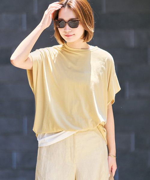 plage(プラージュ)の「JOHNBULL / ジョンブル 別注 ノースリーブ TEE(Tシャツ/カットソー・レディース・ブラウン系その他/ホワイト/ナチュラル/スカイブルー・FREE)」の3枚目の写真