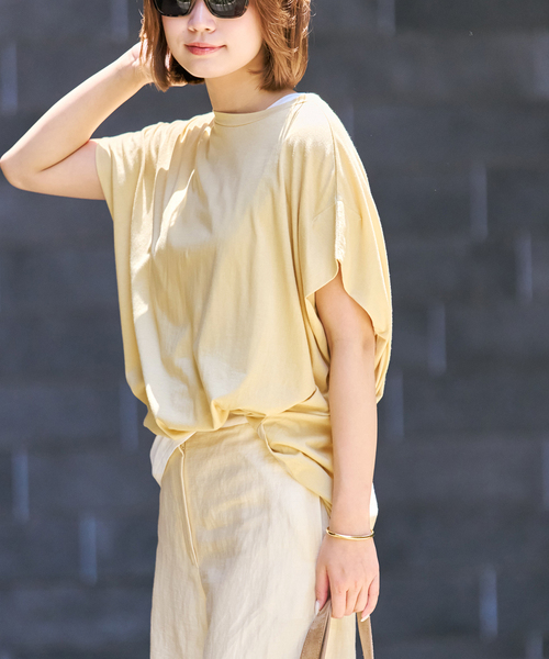 plage(プラージュ)の「JOHNBULL / ジョンブル 別注 ノースリーブ TEE(Tシャツ/カットソー・レディース・ブラウン系その他/ホワイト/ナチュラル/スカイブルー・FREE)」の8枚目の写真