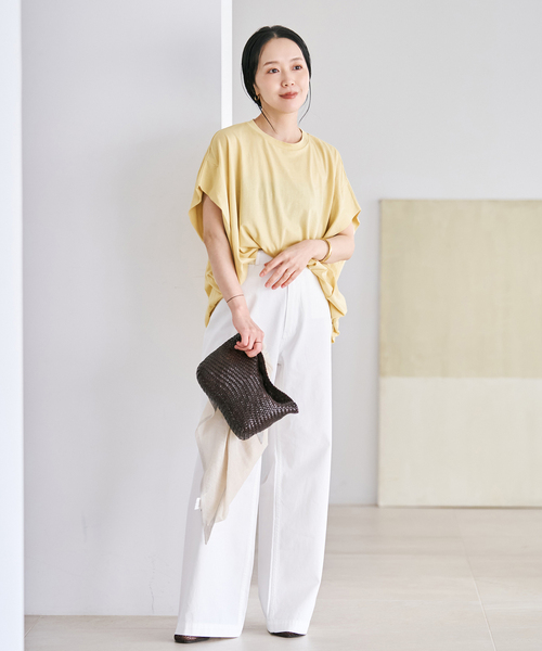plage(プラージュ)の「JOHNBULL / ジョンブル 別注 ノースリーブ TEE(Tシャツ/カットソー・レディース・ブラウン系その他/ホワイト/ナチュラル/スカイブルー・FREE)」の10枚目の写真