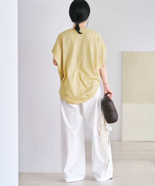 plage(プラージュ)の「JOHNBULL / ジョンブル 別注 ノースリーブ TEE(Tシャツ/カットソー・レディース・ブラウン系その他/ホワイト/ナチュラル/スカイブルー・FREE)」の12枚目の写真