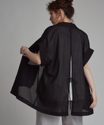 【W:Huku / エアリーメッシュ】軽量 冷涼 テーラード サマージャケット / Airy Mesh Tailored Jacket