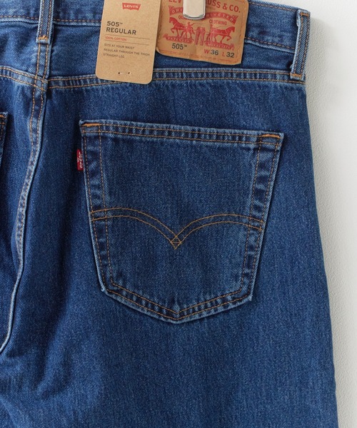 Levi's(リーバイス)の「LEVI'S/リーバイス 505 REGULAR DENIM PANTS ジーンズ ジーパン(デニムパンツ・メンズ・インディゴブルー/ダークインディゴブルー・W31xL32/W32xL32/W33xL32/W34xL32/W30xL32/W29xL32)」の5枚目の写真