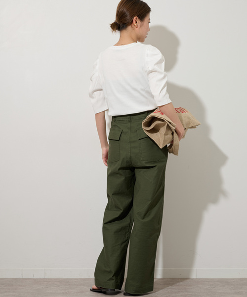 JOURNAL STANDARD relume（ジャーナルスタンダード　レリューム）の「《WEB限定追加4》スリーブコンシャスプルオーバー（Tシャツ/カットソー・レディース・ブラック/ホワイト/ホワイト系その他・FREE）」の19枚目の写真