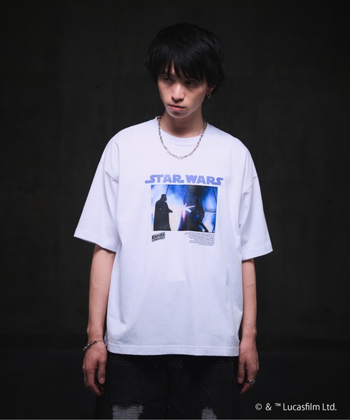 STAR WARS(スターウォーズ)の「STAR WARS Photo Tee / スター・ウォーズ フォトT(Tシャツ/カットソー・メンズ・ブラック/ホワイト/チャコールグレー・M/L)」の19枚目の写真
