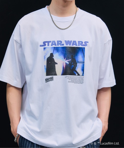 STAR WARS(スターウォーズ)の「STAR WARS Photo Tee / スター・ウォーズ フォトT(Tシャツ/カットソー・メンズ・ブラック/ホワイト/チャコールグレー・M/L)」の18枚目の写真