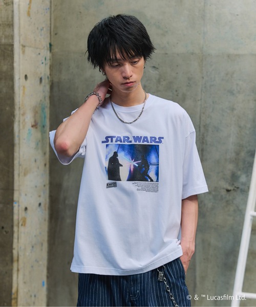 STAR WARS(スターウォーズ)の「STAR WARS Photo Tee / スター・ウォーズ フォトT(Tシャツ/カットソー・メンズ・ブラック/ホワイト/チャコールグレー・M/L)」の16枚目の写真