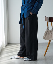 タック スラックス/ワイドパンツ
